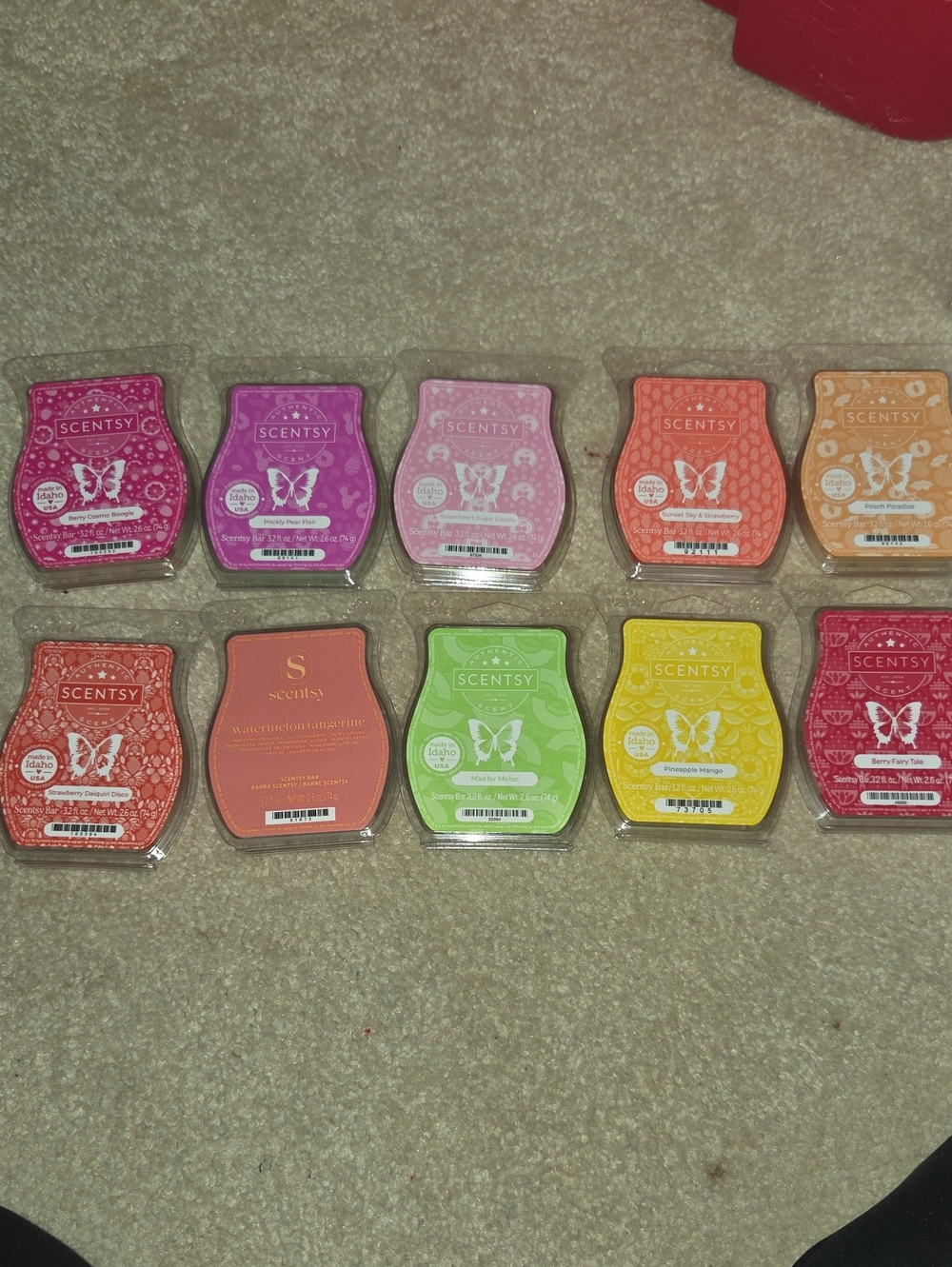 Scentsy Wax Melts Fruity X Set